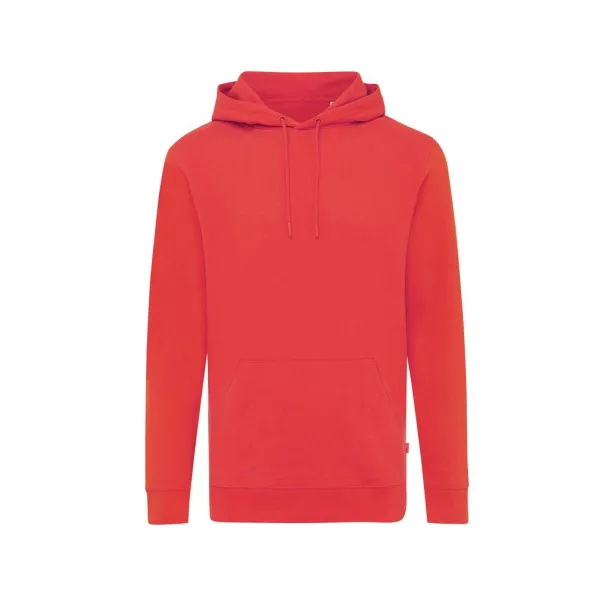  Iqoniq Jasper recycled cotton unisex hoodie - iqoniq Red 