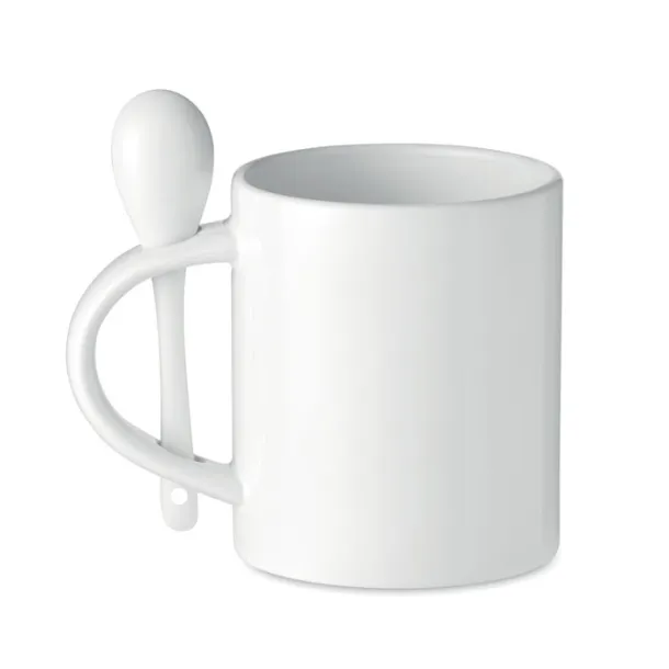 SUBLIM SPOON Ceramic sublimation mug 300 ml White