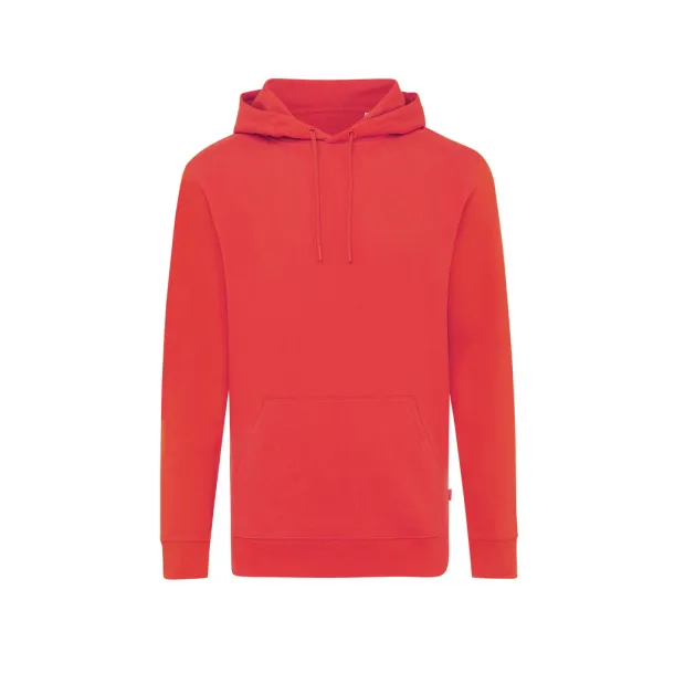  Iqoniq Jasper recycled cotton unisex hoodie - iqoniq Red 