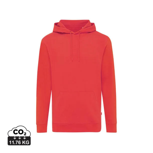  Iqoniq Jasper recycled cotton unisex hoodie - iqoniq Red 