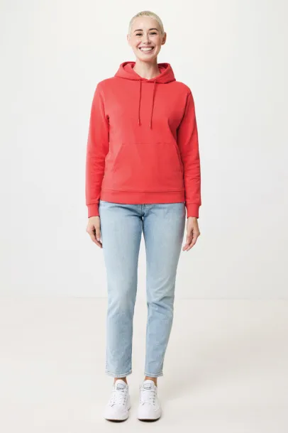  Iqoniq Jasper recycled cotton unisex hoodie - iqoniq luscious red