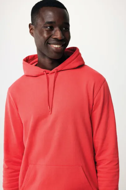  Iqoniq Jasper recycled cotton unisex hoodie - iqoniq Red 