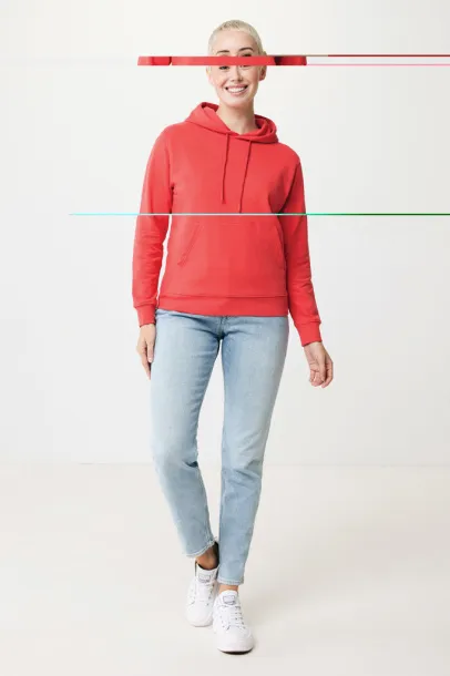  Iqoniq Jasper recycled cotton unisex hoodie - iqoniq luscious red