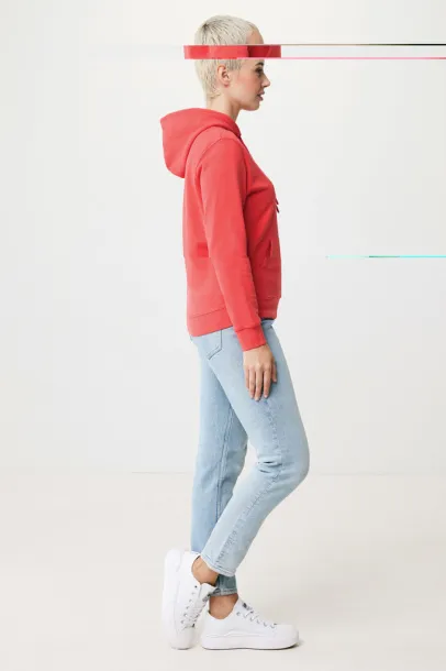  Iqoniq Jasper unisex hoodie od recikliranog pamuka, 340 g/m² - iqoniq luscious red