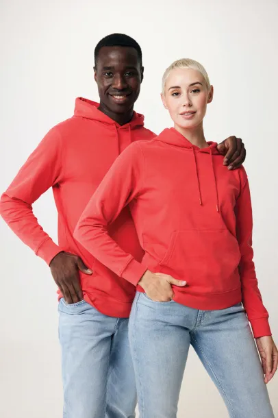  Iqoniq Jasper unisex hoodie od recikliranog pamuka, 340 g/m² - iqoniq luscious red