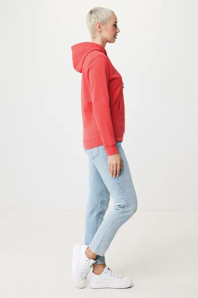  Iqoniq Jasper recycled cotton unisex hoodie - iqoniq luscious red