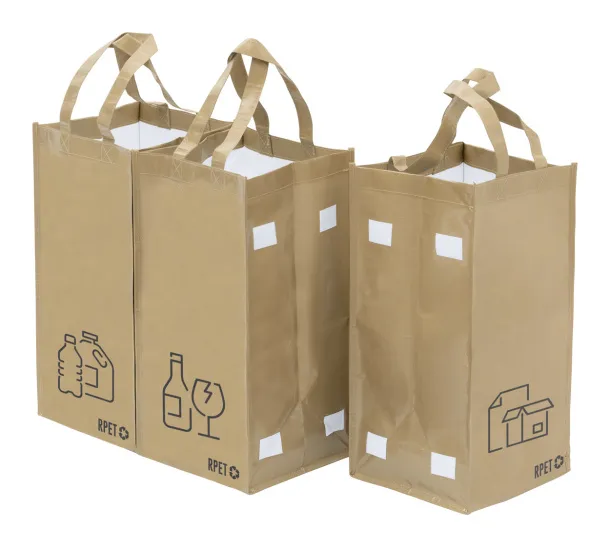 Stuggar RPET waste recycling bags Natural