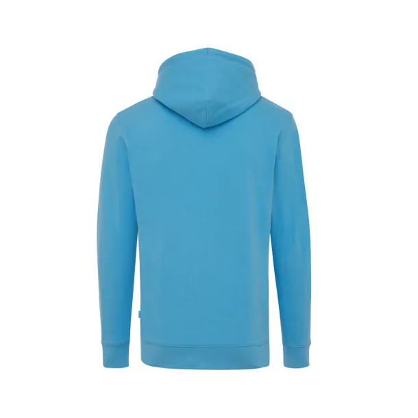  Iqoniq Jasper recycled cotton unisex hoodie - iqoniq tranquil blue