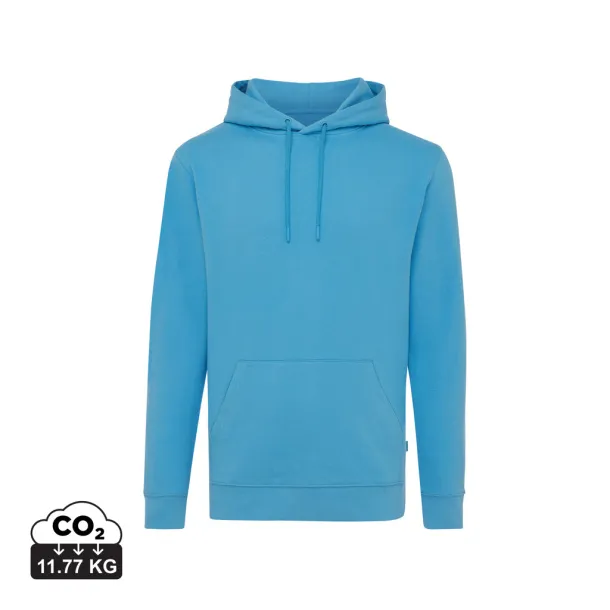  Iqoniq Jasper unisex hoodie od recikliranog pamuka - iqoniq tranquil blue
