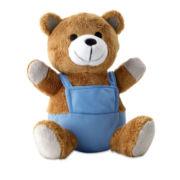 NICO Bear plush w/ advertising pants Blue