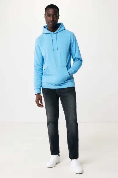  Iqoniq Jasper recycled cotton unisex hoodie - iqoniq blue 