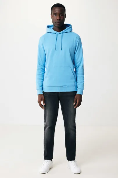  Iqoniq Jasper recycled cotton unisex hoodie - iqoniq blue 