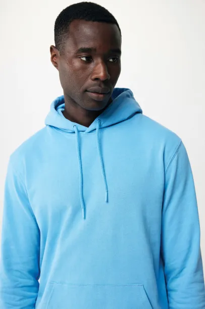  Iqoniq Jasper recycled cotton unisex hoodie - iqoniq blue 