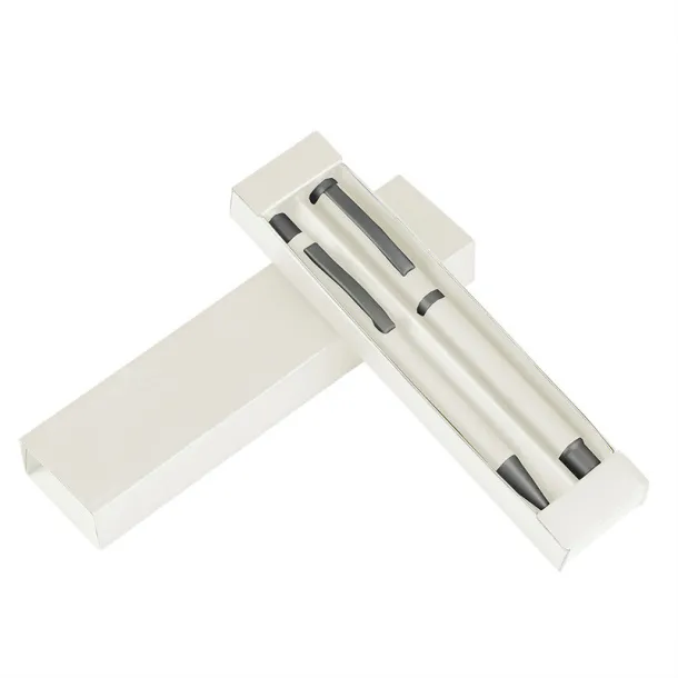  Writing set, ball pen and roller ball pen Bijela