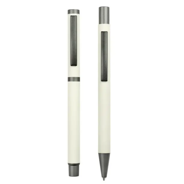  Writing set, ball pen and roller ball pen Bijela