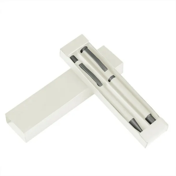  Writing set, ball pen and roller ball pen Bijela