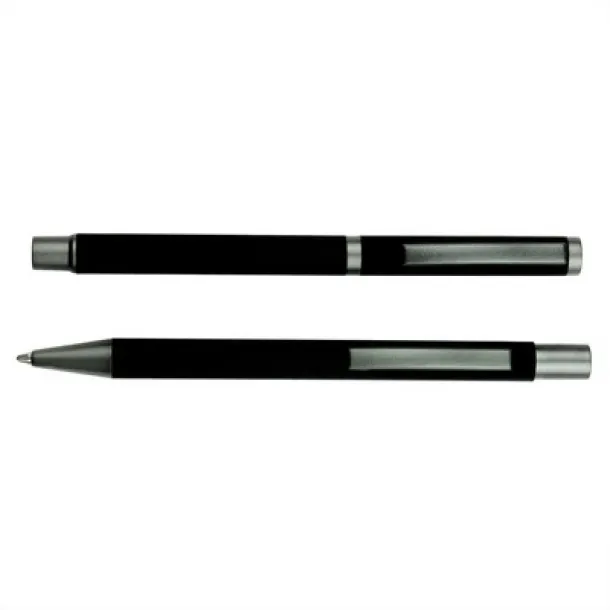  Writing set, ball pen and roller ball pen black