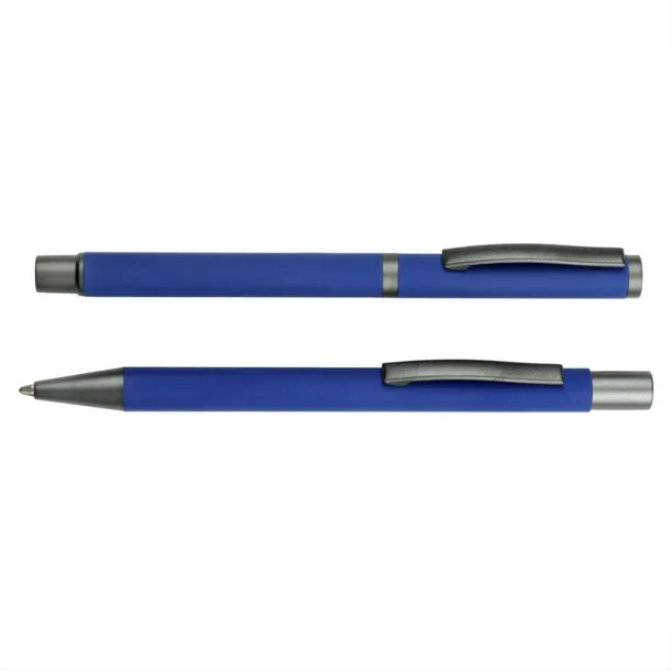  Writing set, ball pen and roller ball pen navy blue