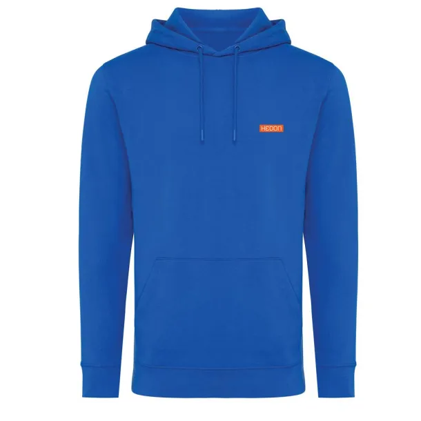  Iqoniq Jasper unisex hoodie od recikliranog pamuka - iqoniq Kraljevski plava