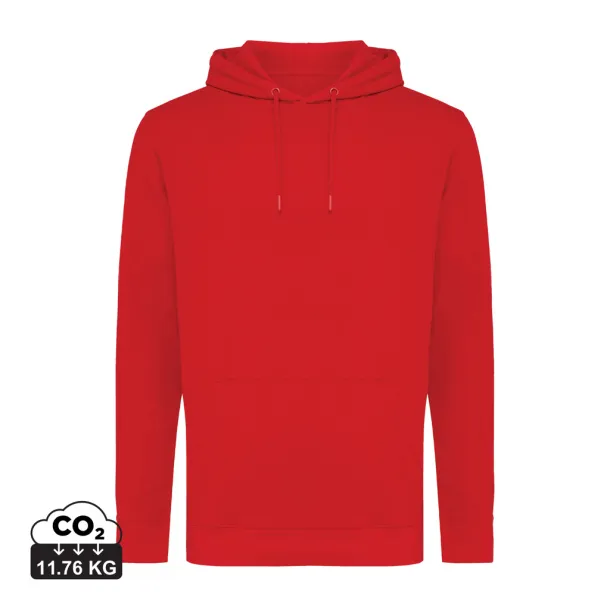  Iqoniq Jasper unisex hoodie od recikliranog pamuka, 340 g/m² - iqoniq Crvena