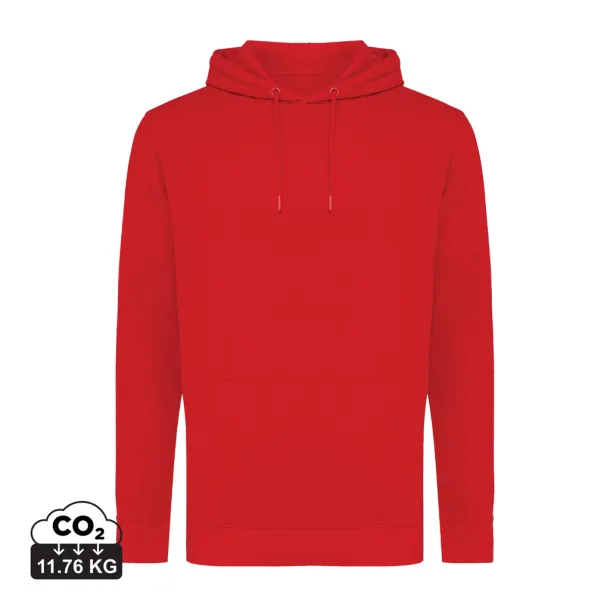  Iqoniq Jasper unisex hoodie od recikliranog pamuka, 340 g/m² - iqoniq Crvena