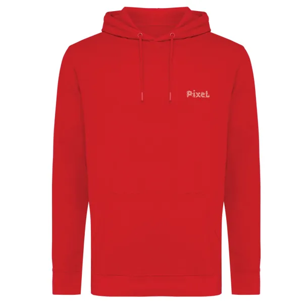  Iqoniq Jasper unisex hoodie od recikliranog pamuka, 340 g/m² - iqoniq Crvena