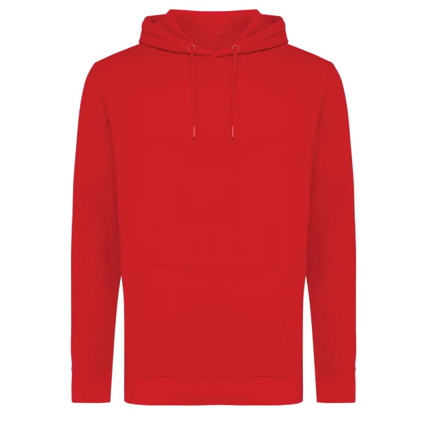  Iqoniq Jasper unisex hoodie od recikliranog pamuka, 340 g/m² - iqoniq Crvena