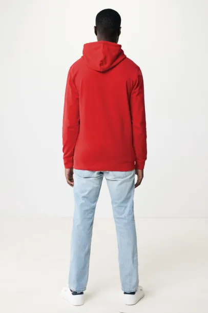  Iqoniq Jasper unisex hoodie od recikliranog pamuka, 340 g/m² - iqoniq Crvena