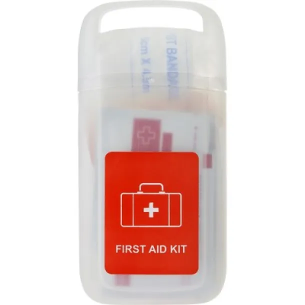  First aid kit in transparent container, 17 pcs. neutral