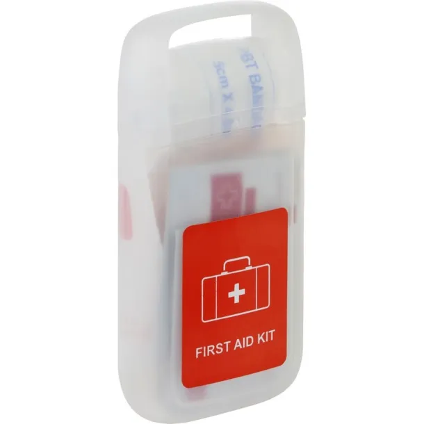  First aid kit in transparent container, 17 pcs. neutral