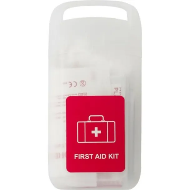  First aid kit in transparent container, 17 pcs. neutral