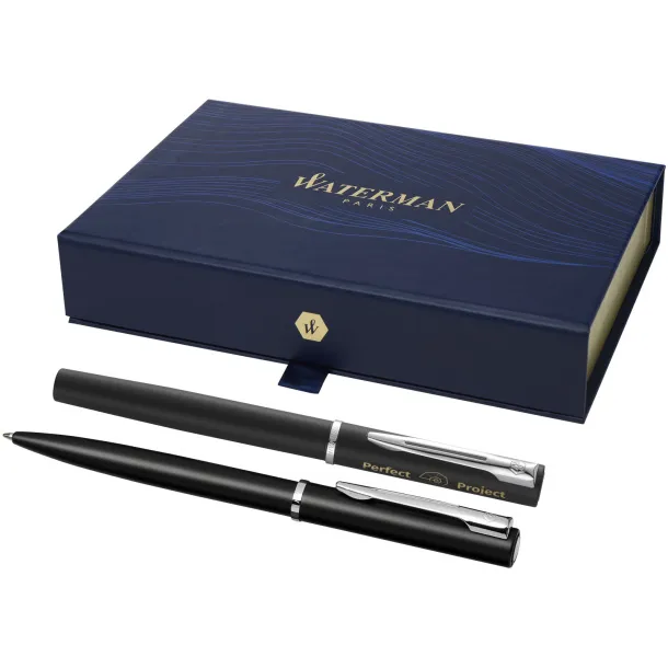 Waterman Allure set roler i kemijska olovka - Waterman Solid black