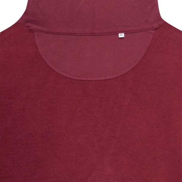  Iqoniq Jasper recycled cotton unisex hoodie - iqoniq burgundy