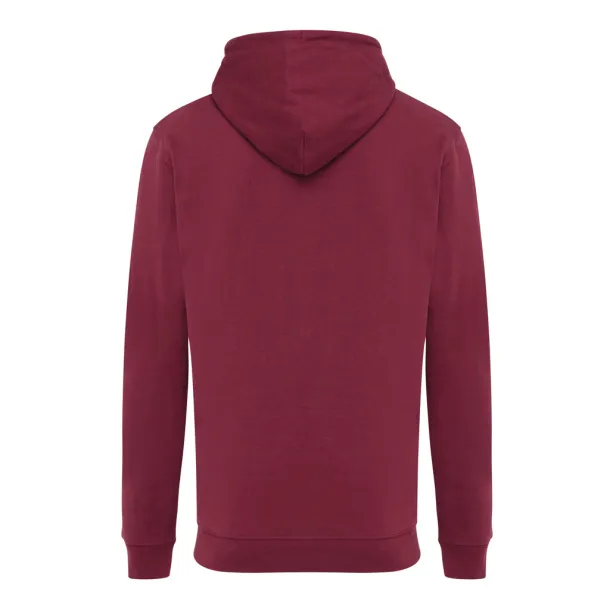  Iqoniq Jasper unisex hoodie od recikliranog pamuka - iqoniq burgundy