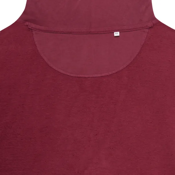  Iqoniq Jasper recycled cotton unisex hoodie - iqoniq burgundy