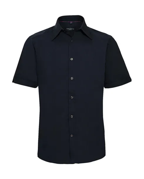  Tencel® Fitted Shirt - Russell Collection Navy