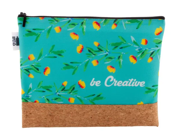 CreaBeauty Cork L RPET custom cosmetic bag Black