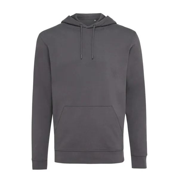  Iqoniq Jasper recycled cotton unisex hoodie - iqoniq anthracite 