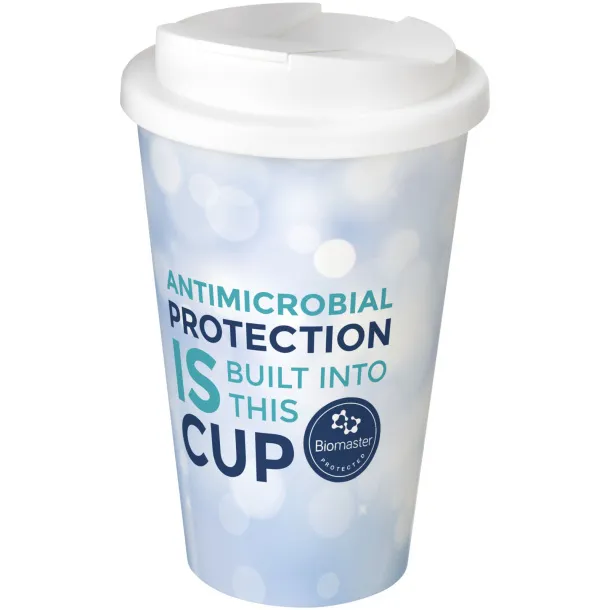 Brite-Americano® Pure 350 ml insulated tumbler with spill-proof lid - Brite-Americano® White