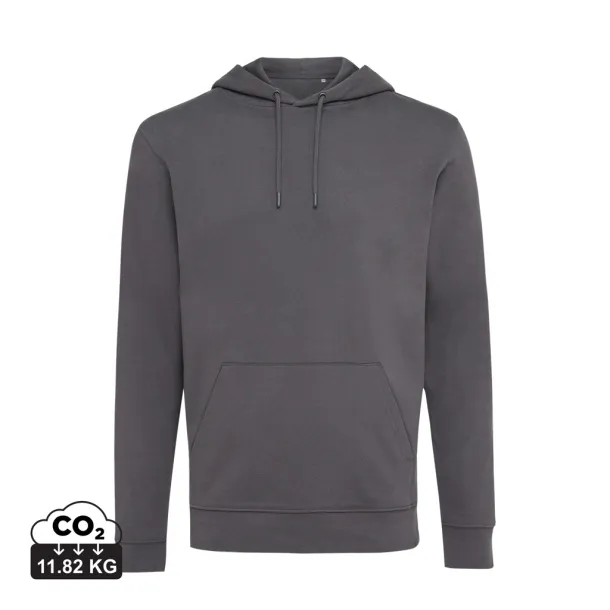  Iqoniq Jasper recycled cotton unisex hoodie - iqoniq anthracite 