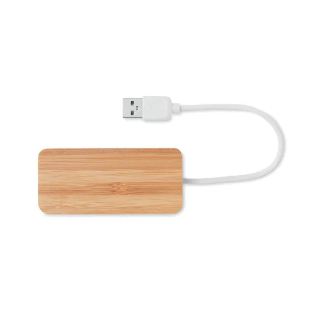 VINA Bamboo USB 3 ports hub Wood