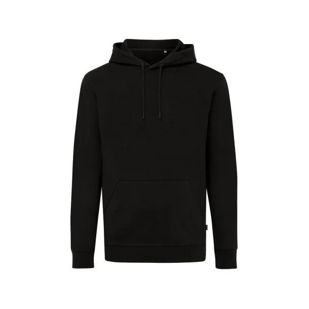  Iqoniq Jasper recycled cotton unisex hoodie - iqoniq Black 