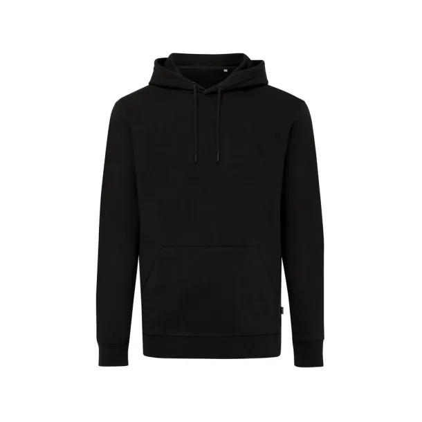  Iqoniq Jasper recycled cotton unisex hoodie - iqoniq Black 