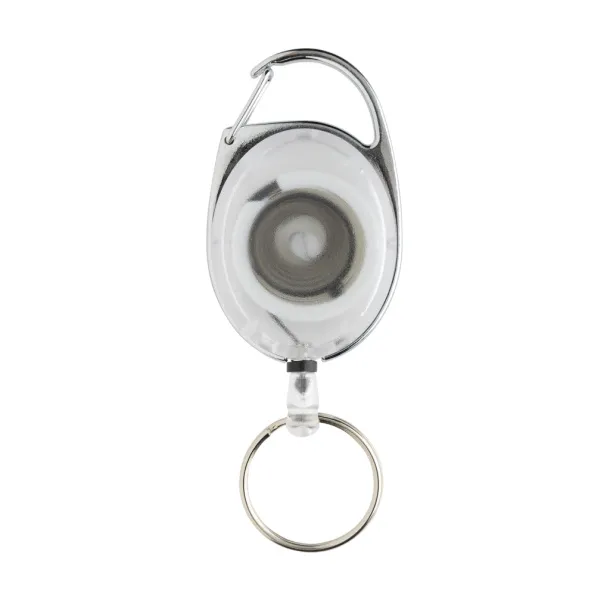  RCS recycled ABS roller clip keychain - XD Collection White 