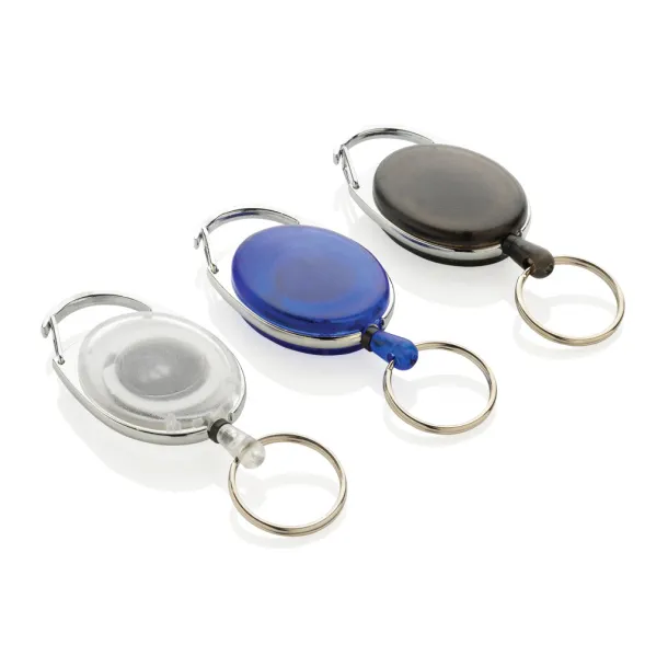  RCS recycled ABS roller clip keychain - XD Collection White 