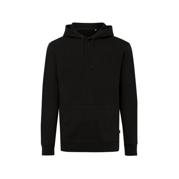  Iqoniq Jasper unisex hoodie od recikliranog pamuka, 340 g/m² - iqoniq Crna