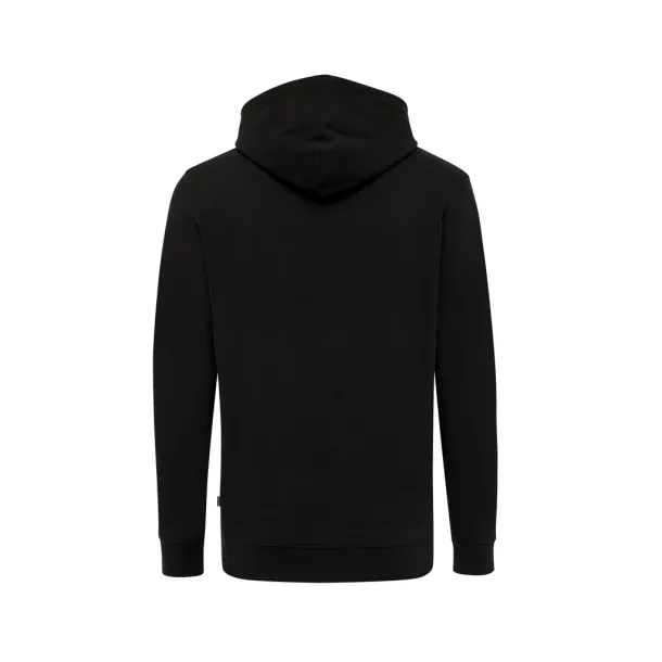  Iqoniq Jasper unisex hoodie od recikliranog pamuka, 340 g/m² - iqoniq Crna