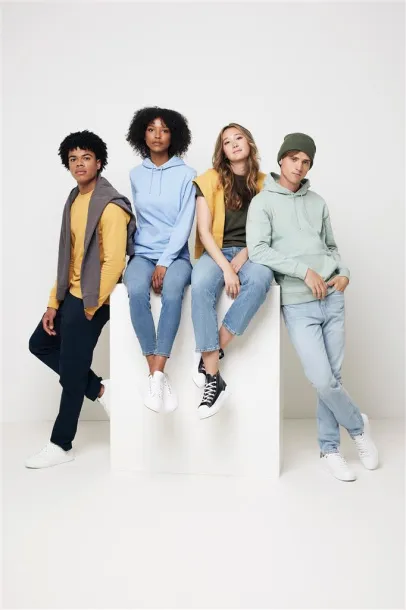  Iqoniq Jasper unisex hoodie od recikliranog pamuka - iqoniq ochre yellow 