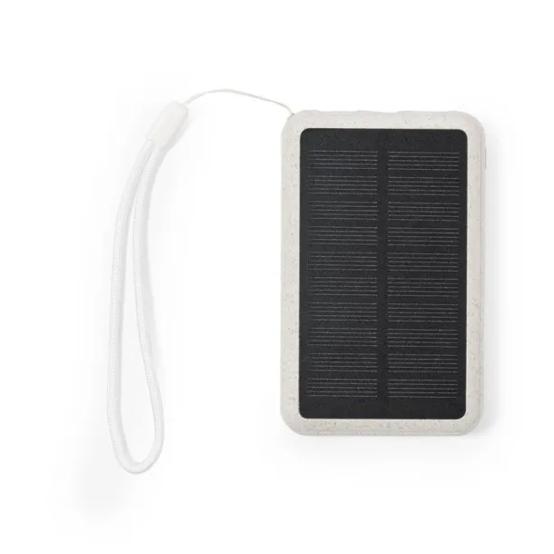  Wheat straw power bank 5000 mAh, solar charger neutral