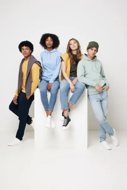  Iqoniq Jasper recycled cotton unisex hoodie - iqoniq Oker žuta 